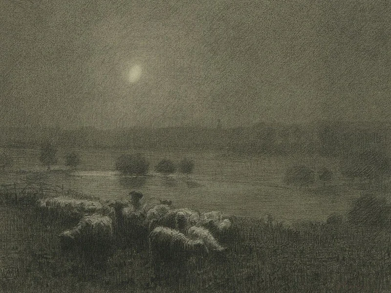 1855-Alfred Hartley - Chiaro di luna